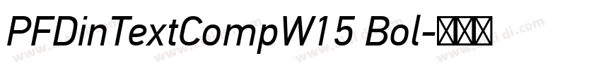 PFDinTextCompW15 Bol字体转换